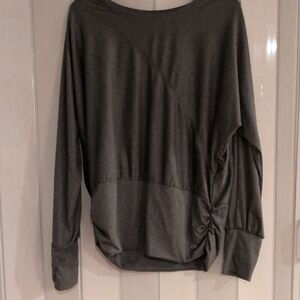 Tahari Charcoal Long Sleeve Women's Top
